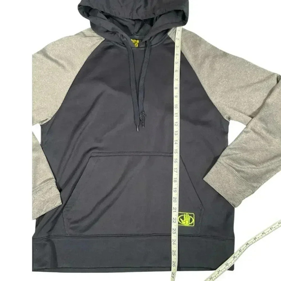 Body Glove Hooded Sweater Blue and Gray Men's Size Small Kangaroo Pocket - Picture 4 of 6